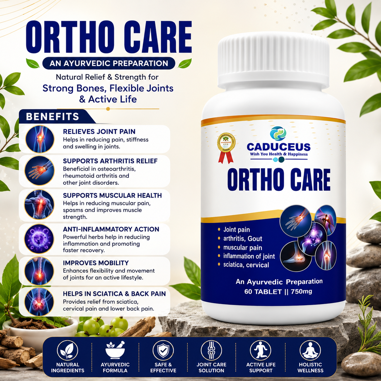 Ortho Care Tablet. - Caduceus wellness product